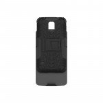 Wholesale Samsung Galaxy S5 Rugged Hybrid Case Stand and Holster Clip (Black)